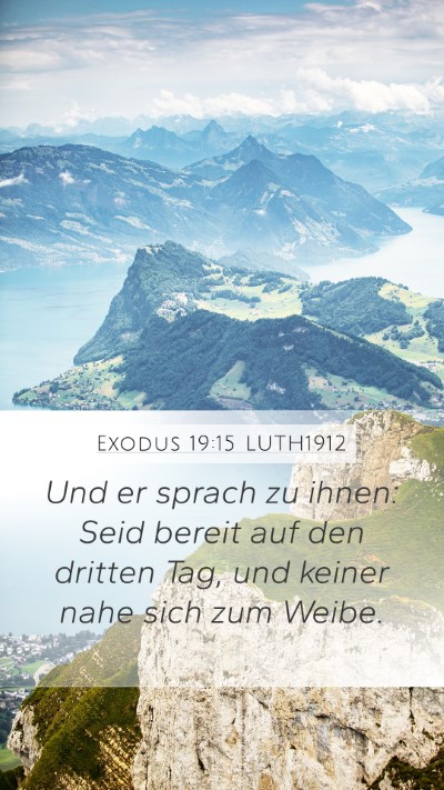 Exodus 19:15 LUTH1912 Bible Verse Image