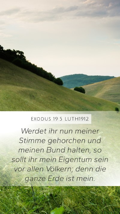 Exodus 19:5 LUTH1912 Bible Verse Image