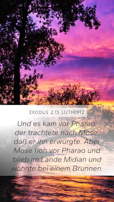 Exodus 2:15 LUTH1912 Bible Verse Image