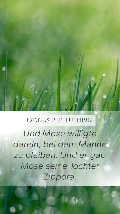 Exodus 2:21 LUTH1912 Bible Verse Image