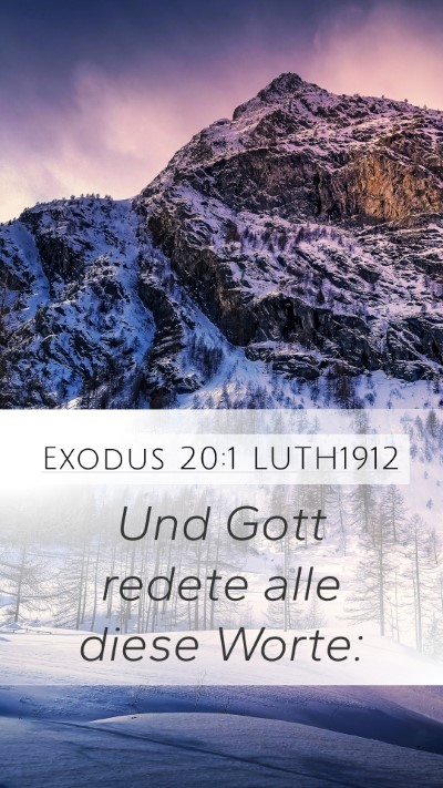 Exodus 20:1 LUTH1912 Bible Verse Image