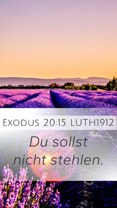 Exodus 20:15 LUTH1912 Bible Verse Image