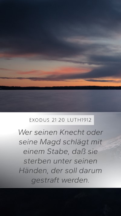 Exodus 21:20 LUTH1912 Bible Verse Image