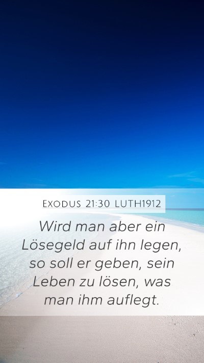Exodus 21:30 LUTH1912 Bible Verse Image