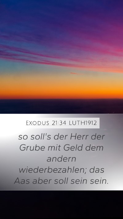 Exodus 21:34 LUTH1912 Bible Verse Image