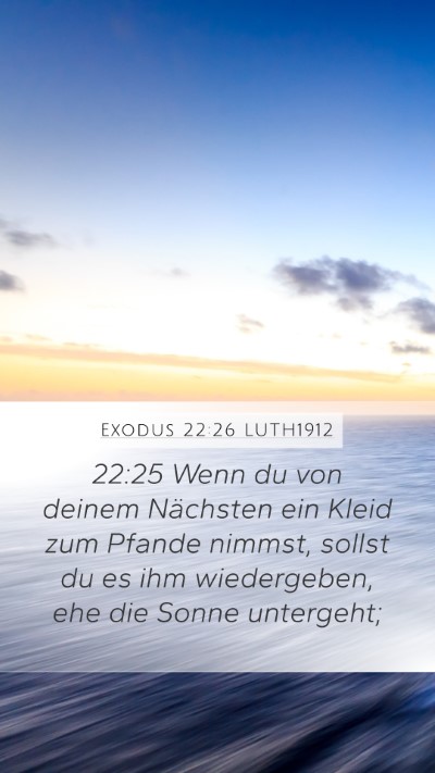 Exodus 22:26 LUTH1912 Bible Verse Image