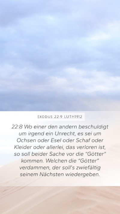 Exodus 22:9 LUTH1912 Bible Verse Image