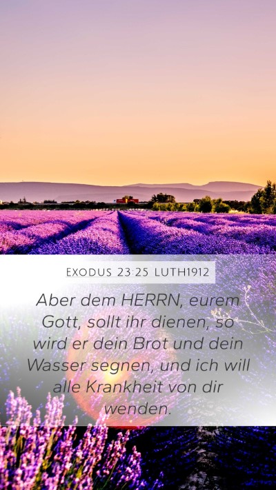 Exodus 23:25 LUTH1912 Bible Verse Image