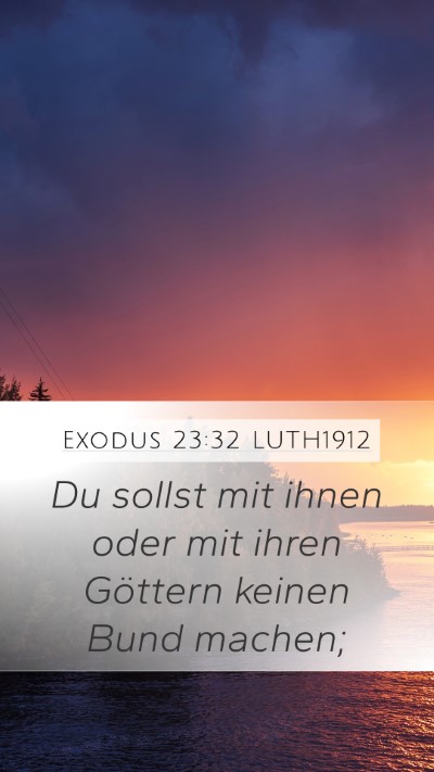 Exodus 23:32 LUTH1912 Bible Verse Image