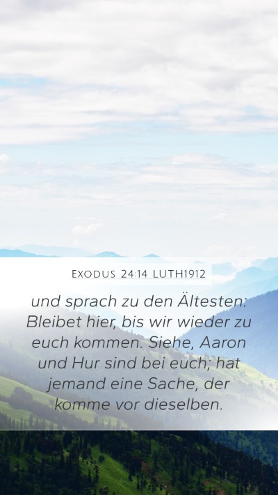 Exodus 24:14 LUTH1912 Bible Verse Image