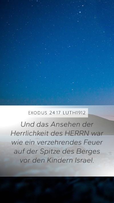 Exodus 24:17 LUTH1912 Bible Verse Image