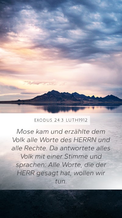 Exodus 24:3 LUTH1912 Bible Verse Image
