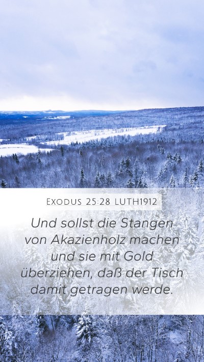 Exodus 25:28 LUTH1912 Bible Verse Image