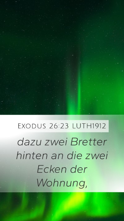 Exodus 26:23 LUTH1912 Bible Verse Image