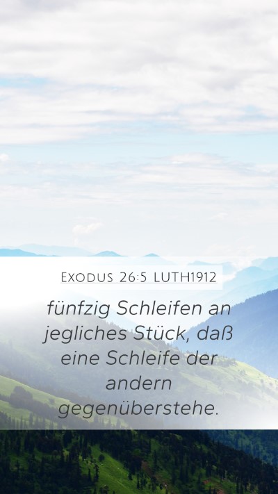 Exodus 26:5 LUTH1912 Bible Verse Image