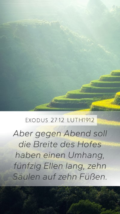 Exodus 27:12 LUTH1912 Bible Verse Image