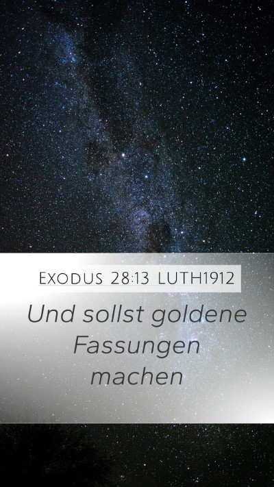 Exodus 28:13 LUTH1912 Bible Verse Image