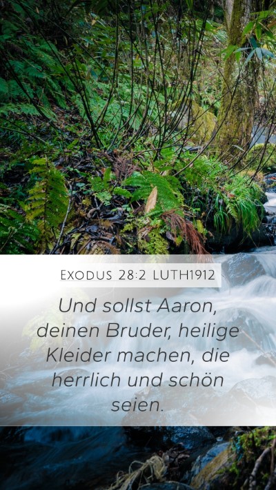 Exodus 28:2 LUTH1912 Bible Verse Image