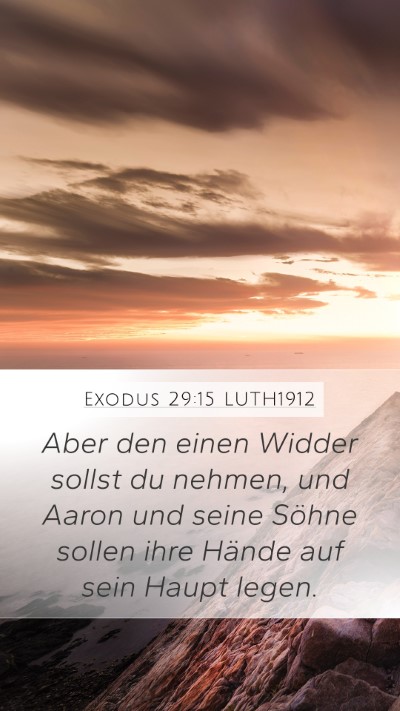 Exodus 29:15 LUTH1912 Bible Verse Image