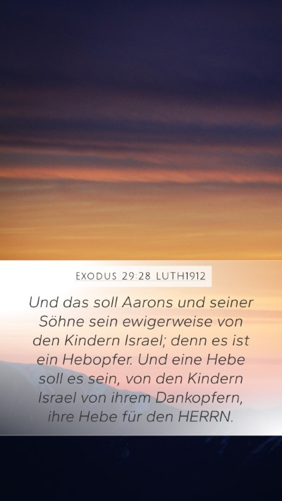 Exodus 29:28 LUTH1912 Bible Verse Image