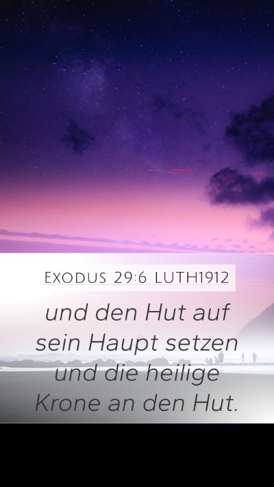 Exodus 29:6 LUTH1912 Bible Verse Image