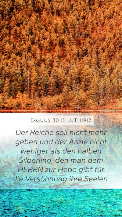 Exodus 30:15 LUTH1912 Bible Verse Image