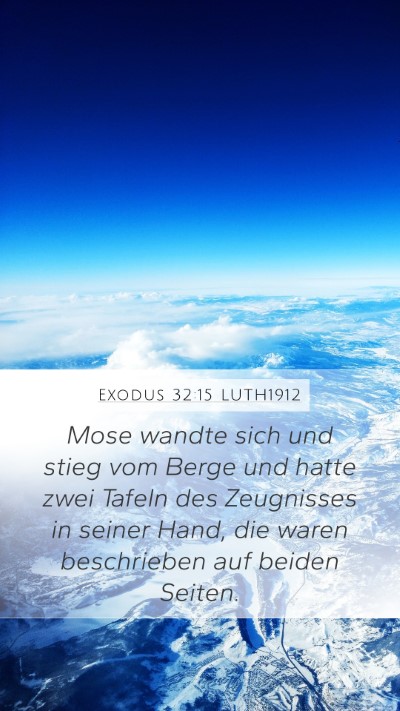 Exodus 32:15 LUTH1912 Bible Verse Image