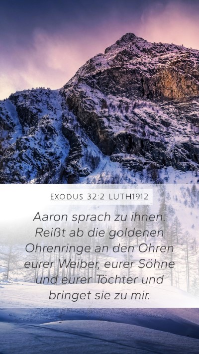 Exodus 32:2 LUTH1912 Bible Verse Image