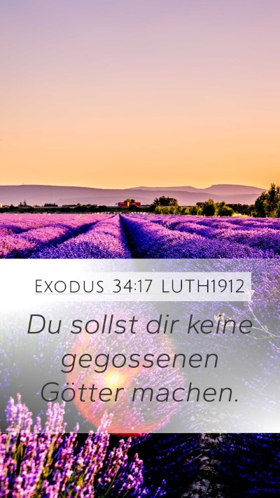 Exodus 34:17 LUTH1912 Bible Verse Image