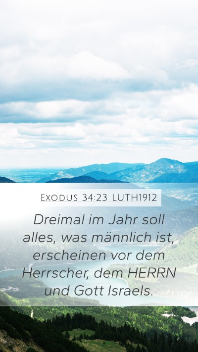 Exodus 34:23 LUTH1912 Bible Verse Image
