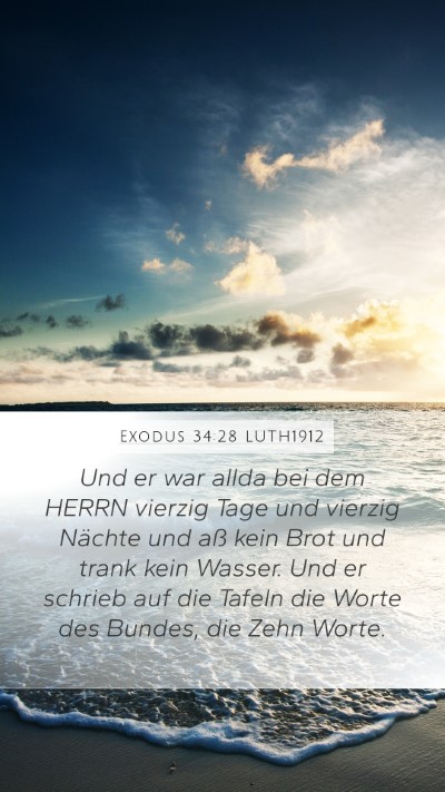 Exodus 34:28 LUTH1912 Bible Verse Image