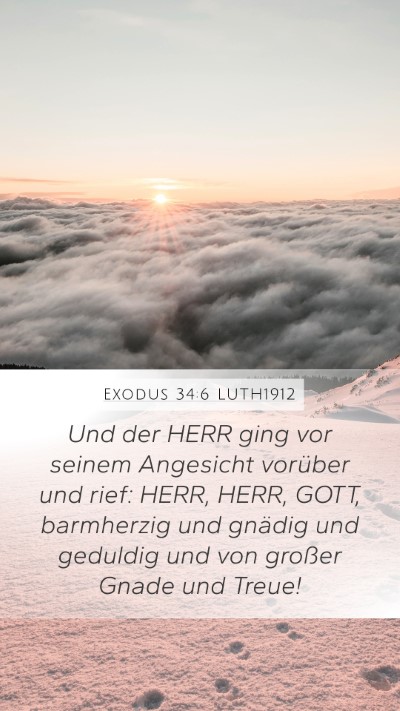 Exodus 34:6 LUTH1912 Bible Verse Image