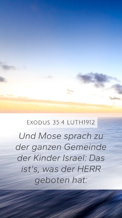 Exodus 35:4 LUTH1912 Bible Verse Image