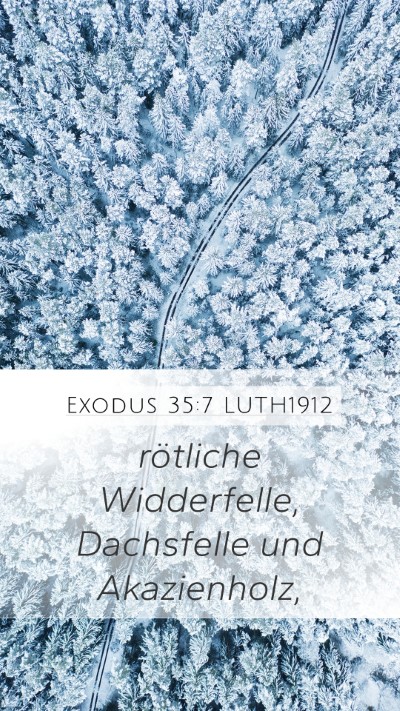 Exodus 35:7 LUTH1912 Bible Verse Image
