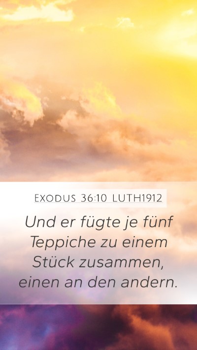 Exodus 36:10 LUTH1912 Bible Verse Image