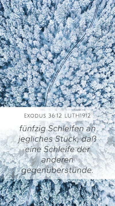 Exodus 36:12 LUTH1912 Mobile Phone Wallpaper - fünfzig Schleifen an jegliches Stück, daß eine - Mobile Bible Verse Wallpaper