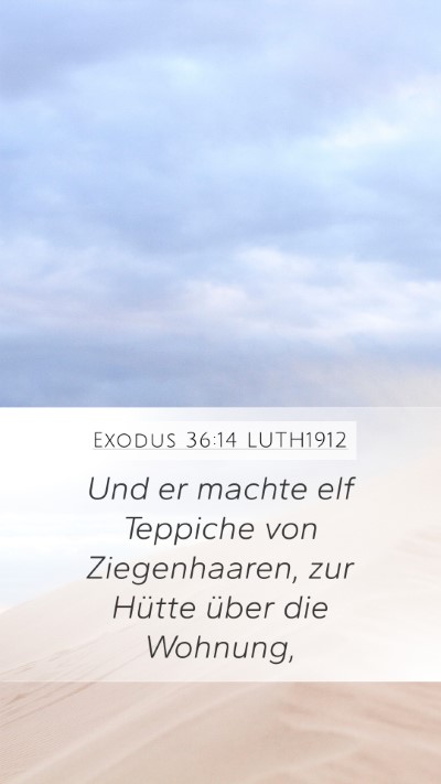 Exodus 36:14 LUTH1912 Bible Verse Image