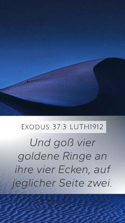 Exodus 37:3 LUTH1912 Bible Verse Image