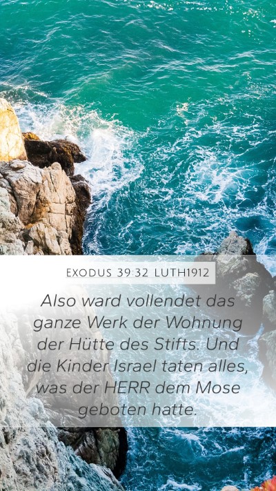 Exodus 39:32 LUTH1912 Bible Verse Image