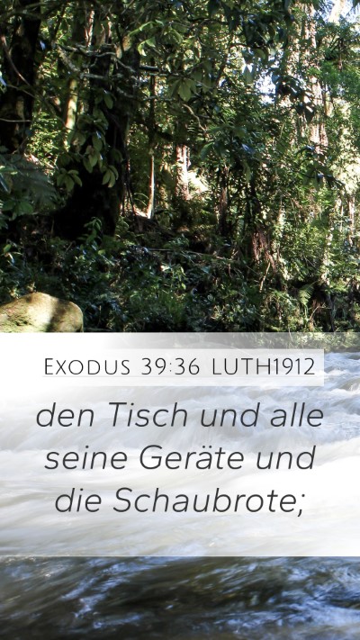 Exodus 39:36 LUTH1912 Bible Verse Image