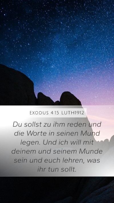 Exodus 4:15 LUTH1912 Bible Verse Image