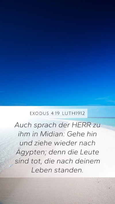 Exodus 4:19 LUTH1912 Bible Verse Image