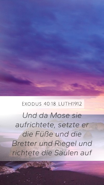 Exodus 40:18 LUTH1912 Bible Verse Image