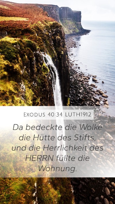 Exodus 40:34 LUTH1912 Bible Verse Image