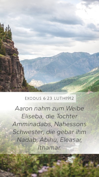 Exodus 6:23 LUTH1912 Bible Verse Image