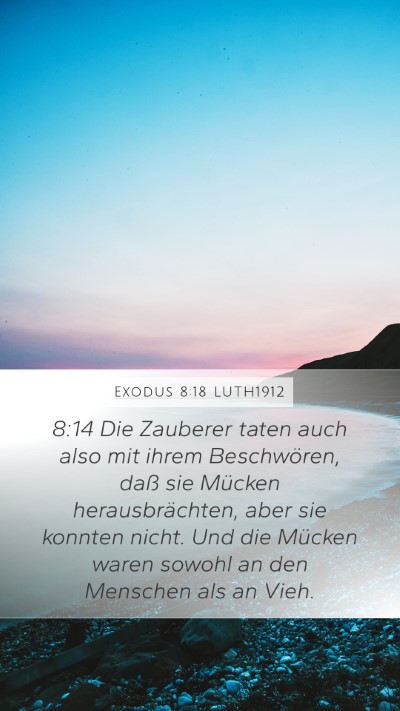 Exodus 8:18 LUTH1912 Bible Verse Image