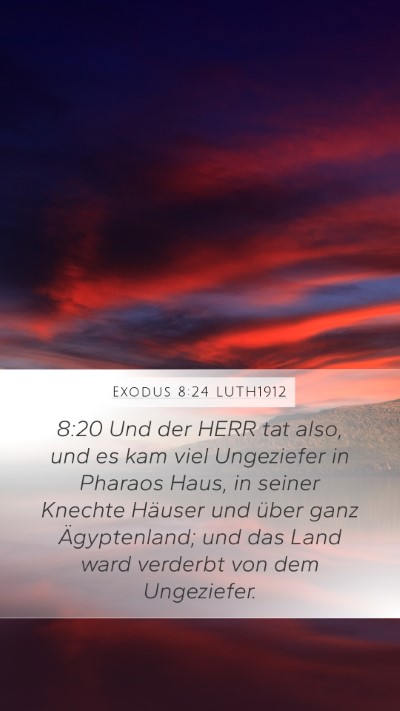 Exodus 8:24 LUTH1912 Bible Verse Image
