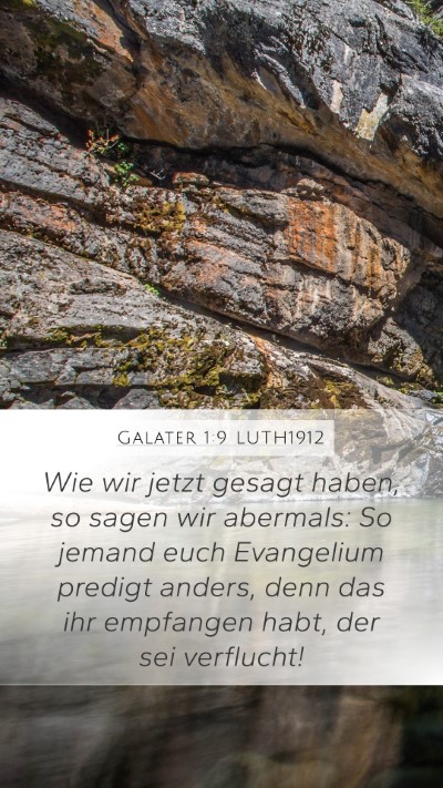 Galater 1:9 LUTH1912 Bible Verse Image