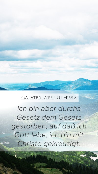 Galater 2:19 LUTH1912 Bible Verse Image