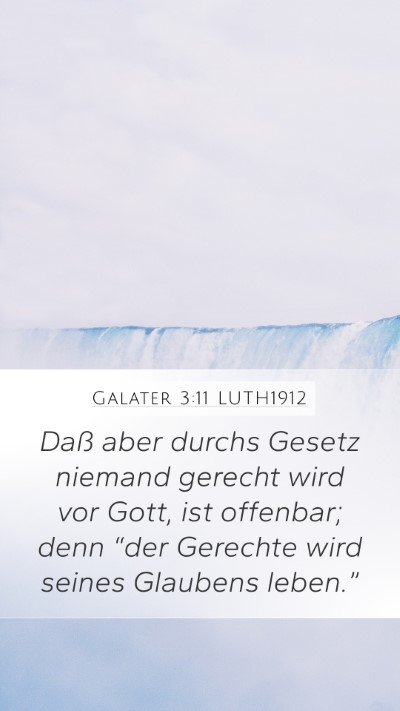 Galater 3:11 LUTH1912 Bible Verse Image